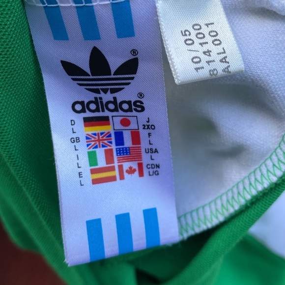 Adidas Men Vintage Emerald Green Track Jacket Size L - Picture 9 of 9